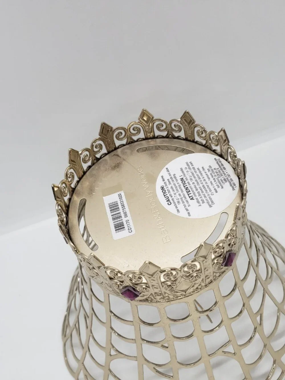 Bath and Body Works Jeweled Spider Web Single Wick Candle Holder Halloween Glam - Picture 5 of 11
